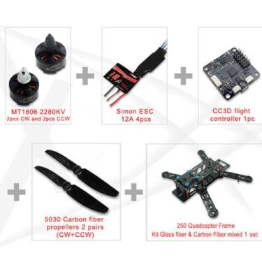 Imagem de Mr quadcopter pure carbon 300 combo emax
