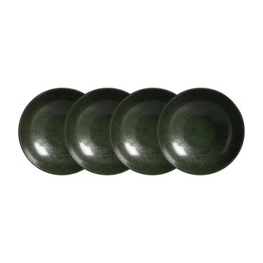 Imagem de Bowl Médio Orgânico Greenery em Stoneware 1,9L para Forno e Micro-ondas Verde Porto Brasil