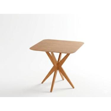 Imagem de Mesa Simpatia 90x90 cm em Base Madeira Maciça Tampo Laminado Cinamomo 