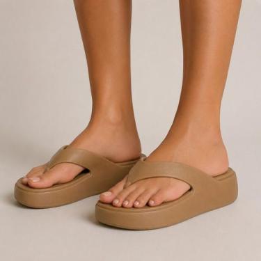 Imagem de Sandália Tamanco Feminino Solado Médio Eva Confortável e Leve Moleca 5