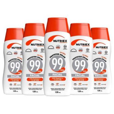 Imagem de Kit 5un Protetor Solar Fps 99 Facial Nutriex 120ml