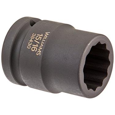 Imagem de Williams Soquete de impacto padrão 38430 de 3/4 polegadas, 15/16 polegadas, 12 pontos
