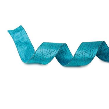 Imagem de Fita Natalina Colméia Azul 1un 3,8cmx9,14mts Cromus:1717134