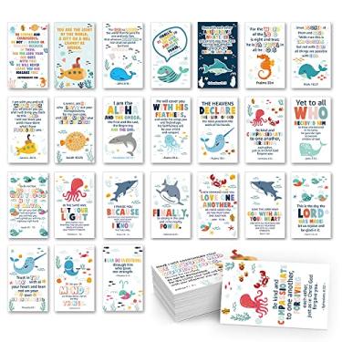 Imagem de 60 Pcs Mini Positivity Scripture Cards Prayer Cards 2"X3.5" with Assorted Bible Verses Perfect for Childrens' Bible Studies, Daily Devotional for Kids, Inspirational Christian Gift for Kids (DLM056)