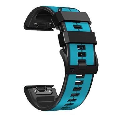 Imagem de TECKEEN Pulseiras elegantes para smartwatch, pulseiras de substituição para smartwatch Garmin para série Fenix 7/6/6Pro/5/5 Plus/MARQ