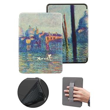 Imagem de Capa macia apenas para Kindle 11ª geração 2022, capa protetora com alça de mão e despertar/hibernar automático, capa à prova d'água não adequada para Kindle de 11ª geração Paperwhite