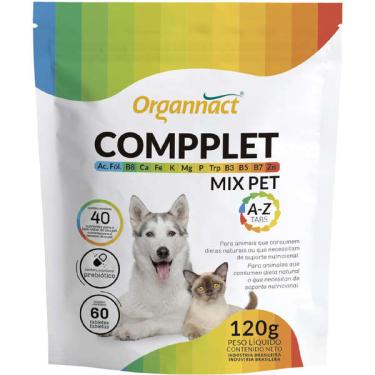 Imagem de Suplemento Vitamínico Organnact Compplet Mix Pet A-Z Tabs - 120 g