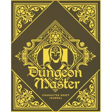 Imagem de Dungeon Master Character Sheet Journal: DnD Notebook With 50 Character Pages and 100 Mixed Pages (Lined, Graph, Hex & Blank)For Role Playing Fantasy ... Create Characters, Maps, Track , Plan & More