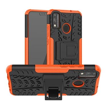 Imagem de YUNCHAO Caixa de telefone Para Huawei Honor 9x Lite Pneu/Honra 8x Texture TPU Profu + PC Protetive Case com suporte capa para celular