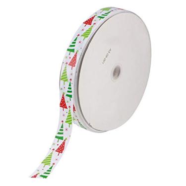 Imagem de Compras Spree fitas decorativas de embalagem elegante, decoração de festa de casamento lindo presente (padrão branco, 100 jardas/rolo)