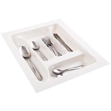 Imagem de Divisoria De Talheres Para Gavetas De Cozinha - 10160 - Branca - 30 x 40cm a 36,5 x 47,5cm