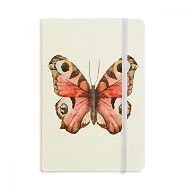 Imagem de Caderno de borboletas rosa em pintura a óleo, capa dura oficial, diário clássico