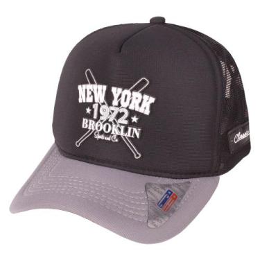 Imagem de Boné Aba Curva Snapback Trucker Classic Hats New York 1972