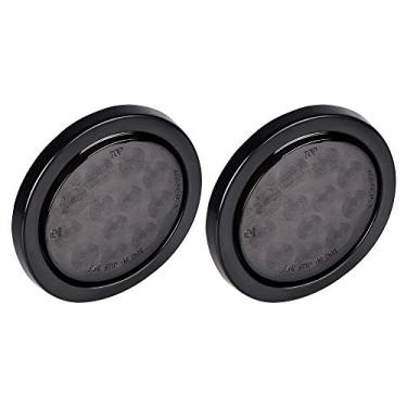 Imagem de Astra Depot Lâmpada traseira redonda de 10 cm de 12 LED para caminhão reboque de freio com design pré-cabeado com plugue de ilhós para ônibus, van de serviço, caminhão utilitário, boia de desfile, reboque de cavalo, reboque utilitário