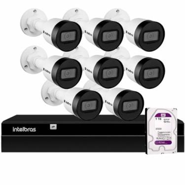 Imagem de Kit 8 Câmeras de Segurança Bullet Intelbras Full HD 1080p VIP 1230 B G4 + NVR Intelbras Digital Video 8 Canais Recorder NVD 1408 4K (Pai) (1TB)