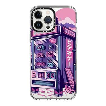 Imagem de CASETiFY Capa transparente para iPhone 13 Pro Max [não amarela/proteção contra quedas de 2 metros/compatível com Magsafe] - Máquina de venda automática retrô - preto transparente
