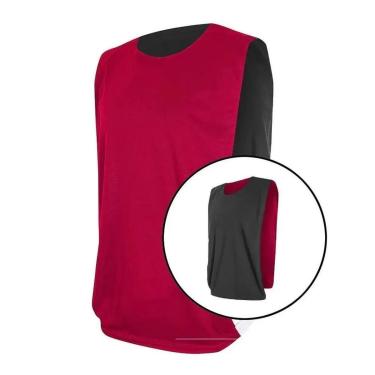 Imagem de Kit com 5 Coletes Dupla Face TRB Vermelho e Preto-Unissex