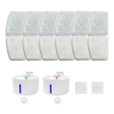 Imagem de Kit 6 Filtros Para Bebedouro Pet De Carvão Inteligente Gato Animus Hea