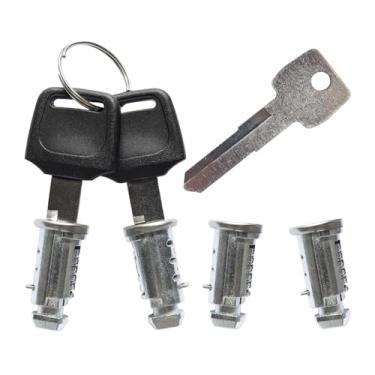 Imagem de Pacote com 4 núcleos de bloqueio, substituição para Thule Rack Core, cilindro de chave para suportes de teto Thule