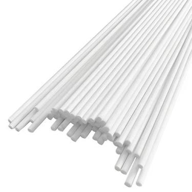 Imagem de Kit 100 Varetas De Fibra De Algodão Branca 25cm P/ Difusor - Embaleve 
