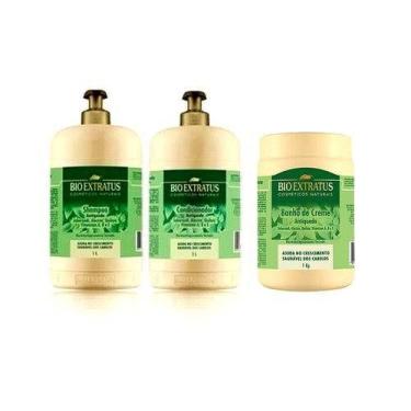 Imagem de Bio Extratus Jaborandi Antiqueda (Kit c/ 3 Litros Sh + Cond + Másc)