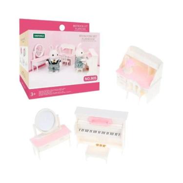 Imagem de Casa de Bonecas em Miniatura 1/12 - Família de Animais da Floresta com