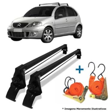 Imagem de Rack Teto Bagageiro + 2 Cintas Citroen C3 Ano 02/12 - Vhip