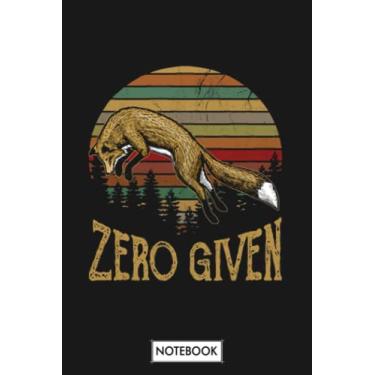 Imagem de Vintage Zero Given Fox G84494 Notebook: Journal, Diary, 6x9 120 Pages, Planner, Lined College Ruled Paper, Matte Finish Cover
