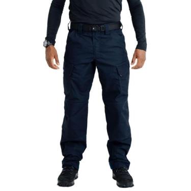 Imagem de Calça Tática Platoon Invictus Rip Stop Ultimate 6 Bolsos, Azul, 42
