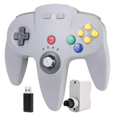 Imagem de Controlador sem fio SAFFUN 2,4 GHz para N64/Switch Grey