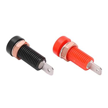 Imagem de Plugues de Banana Material de Latão 4mm 0,2 Polegada Resistência Ao Isolamento Máximo.24a Conector de Soquete Fêmea 30v -60V 10pcs Forte Capacidade de Transporte de Instrumentos