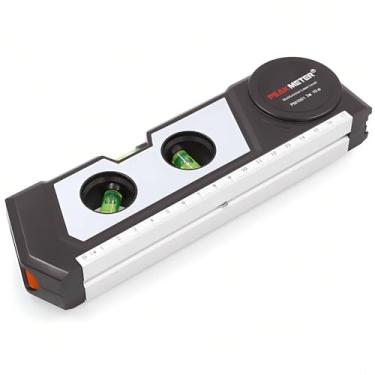Imagem de PEAKMETER PM1001 Laser Infravermelho de Alta Precisão Multifuncional 4 em 1 Nível Linha Bolha Projetor Fita Métrica Multiuso Nível Laser Horizon Fita Métrica Vertical Alinhador Bolhas Régua