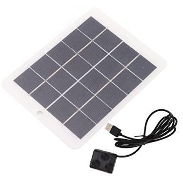 Imagem de Kit Solar, Bomba de Fonte Solar 3W Com 6 Aspersores, para Jardim de Lagoas de Banho de Pássaros, Polissilício, Plástico