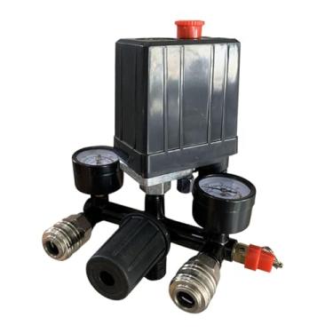 Imagem de Generic Regulador de pressão do ar pneumático com medidor de pressão Multifuncionamento robusto para o compressor de ar substitui peças, Conector Alemão