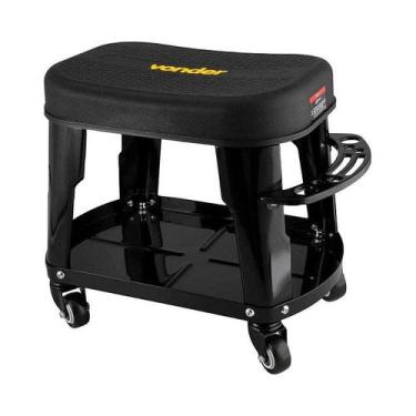 Imagem de Banqueta c/rodinhas e porta ferramenta mecânico vonder 135kg