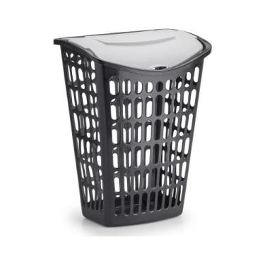 Imagem de Cesto de Roupa Modelo Telado Cor Sortida 40 Litros P/ Roupa Suja - Pla