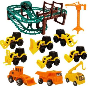 Imagem de Pista Dinossauro De Montar Com Acessorios Carros Construcão - STORE SH