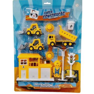 Imagem de Brinquedo Veículos Super Construção 10 Pçs PI4169 - Pica Pau