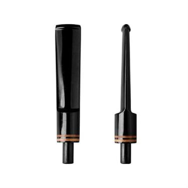 Imagem de HEYSONG Acessórios Para Cachimbo Tobacco, Haste De Acrílico, Estilo Sela Reta Com Anel Acabamento Duplo Briar, Boquilha Encaixe Faça Você Mesmo, Filtros 3 A 7,2 Mm Hsbe0027