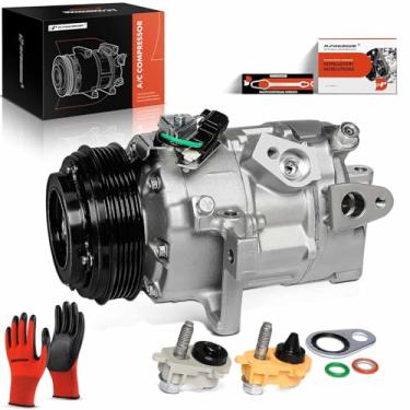 Imagem de A-Premium Compressor de ar condicionado AC com embreagem compatível com Ford Expedition 2022-2024 e Lincoln Navigator 2022-2024, 3,5L