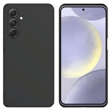 Imagem de Capa Capinha Case Anti Schok Slim Aveludada Preta Compatível Samsung Galaxy S24