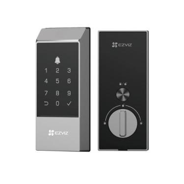 Imagem de Fechadura Digital Embutir Dl04 Ezviz Senha, App, Ip55