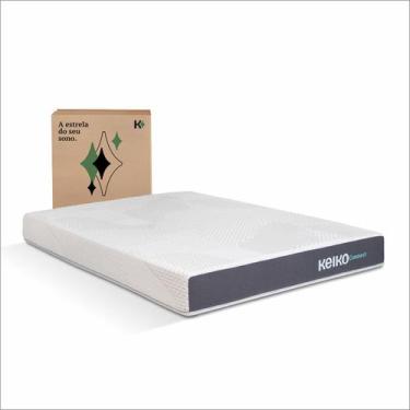 Imagem de Colchão King 18cm 100 Espuma D33 18x203x193cm Keiko Colchões, Cinza e 