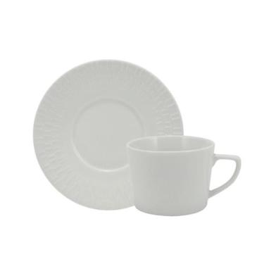 Imagem de Xícara Chá com Pires 200ml Porcelana Schmidt - Mod. Aspen 241, 0000, 2