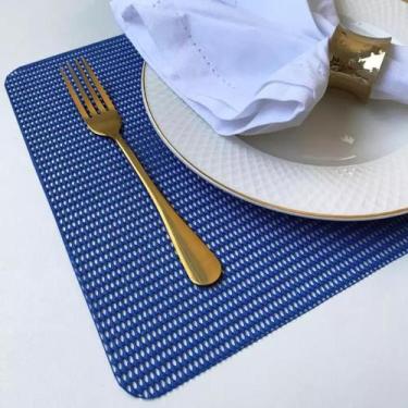 Imagem de 6 Jogo Americano Pvc Antiderrapante Resistente New Flex Az - Idealiza