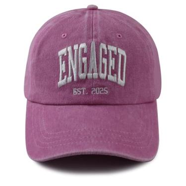 Imagem de Splash Brothers Customized Presentes de noivado para casais, chapéu de noivado Est 2025, presentes para casais, bonés de beisebol, decorações de noivado de lua de mel para noiva, noivo, esposa, marido