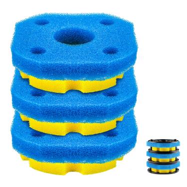 Imagem de Almofada de mídia de filtro de esponja de substituição compatível com filtro biológico de lagoa VIVOHOME/VIVOGROW 2380/2630 GPH, adequado para filtro de lago de pressão SUNSUN/Polar Aurora CPF-250/180