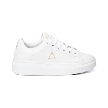 Imagem de Sapatênis Casual Básico Moda Confortável e Macio - NOMAD, Branco doura