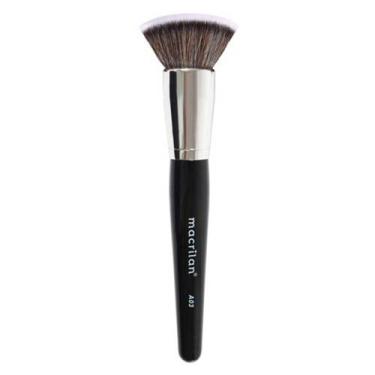 Imagem de Pincel Profissional Kabuki Reto Macrilan Linha A A03, 1 Un