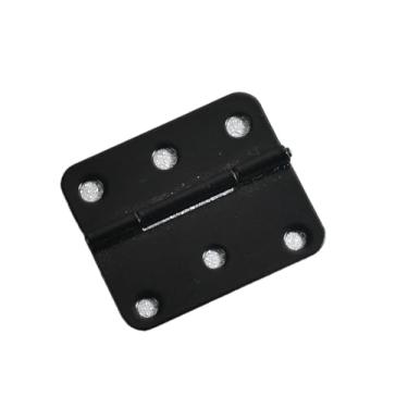 Imagem de Asymmetric hinge spray painted black 6-hole 38 * 34mm round corner ordinary distribution box